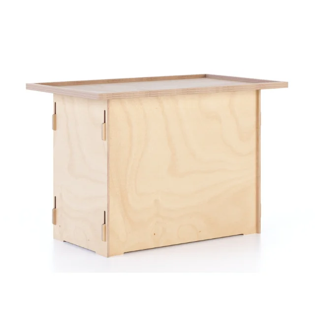 Promotion Table Display Interlocking 113cm Customized Color Wooden Display Table for Exhibition Stand