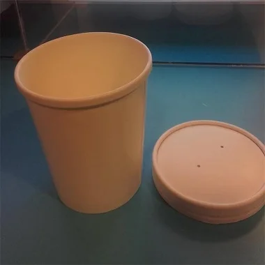 High Quality Eco-Friendly 780ml Kraft Paper Hot Soup Cups  With Food Grade PE Coated