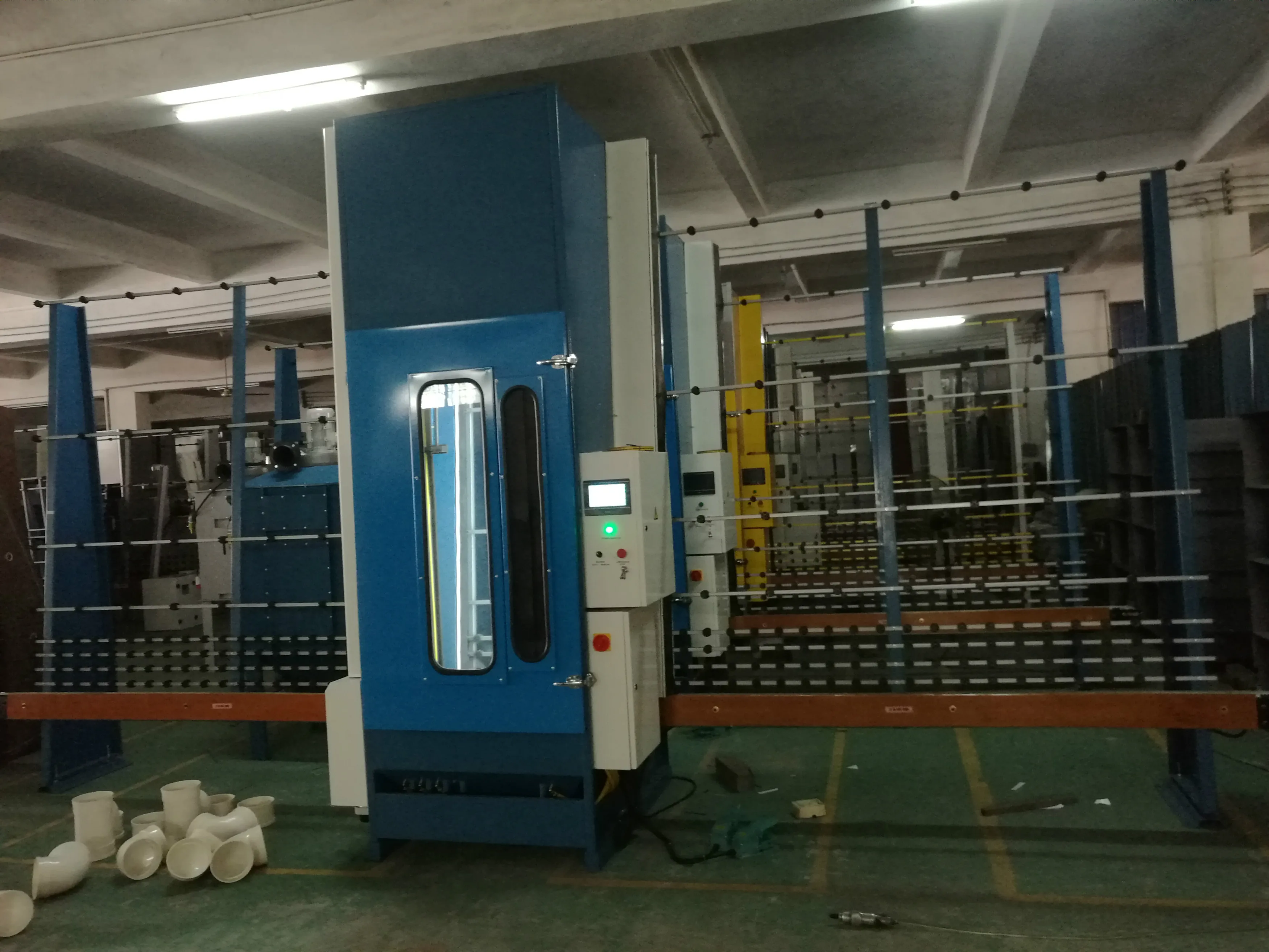 
Shade vertical glass sandblasting machine 