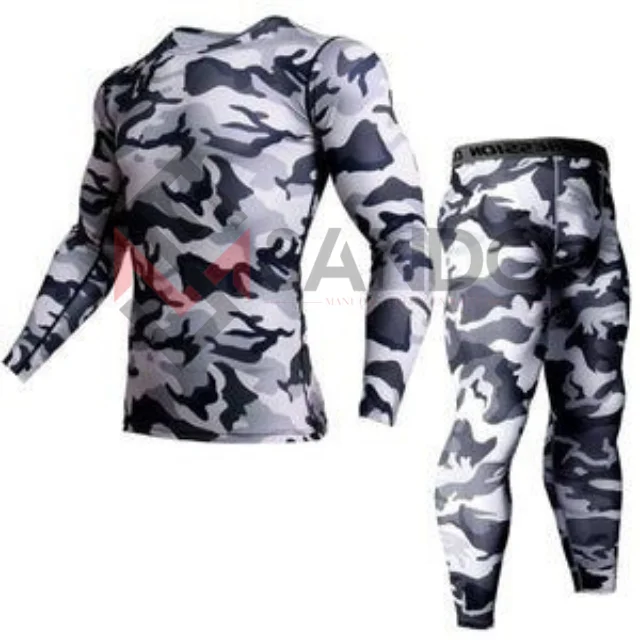 Wholesale High Quality Mens Gym mma rash guard with Custom Logo Design Elastic Waist pants rash guard for men