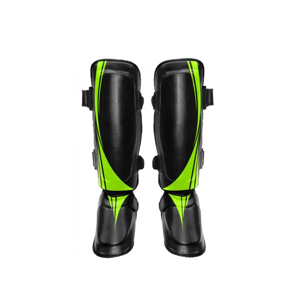 Kick Boxing Training Guard/Professional Shin In Step/MMA Training shin pad  Leather soft shin instep