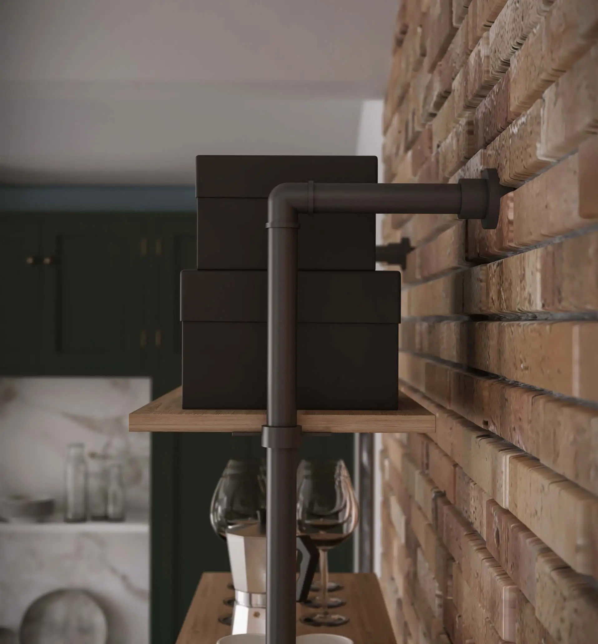 Высококачественный модульный настенный книжный шкаф H 120 x L 90 см с деревянными полками для дома и магазина