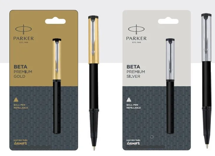 Ballpoint pens premium silver finish high quality chrome trim parker pens writing ballpens custom logo promotional