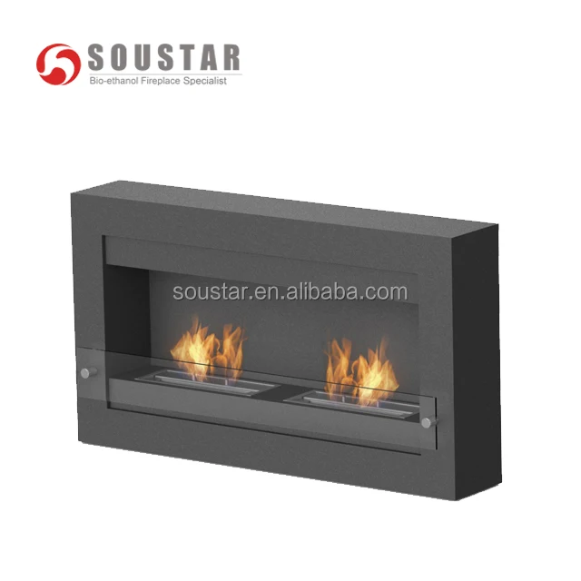 OSLO Long decorative wall hanging Bioethanol Fireplace