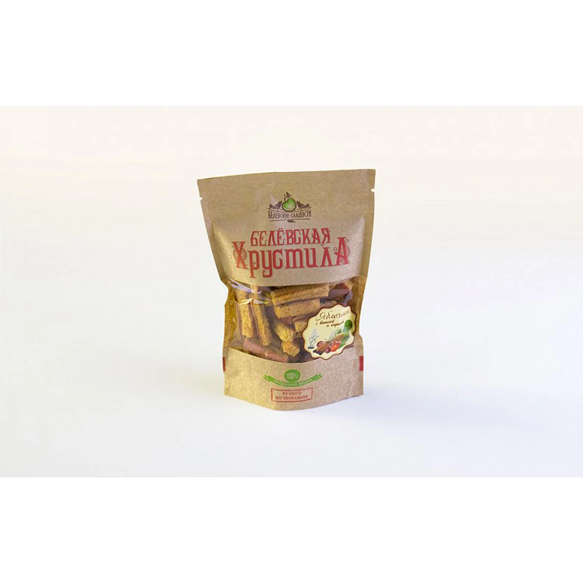 
Belevskaya crunchy apple pastila with cherry and cinnamon 