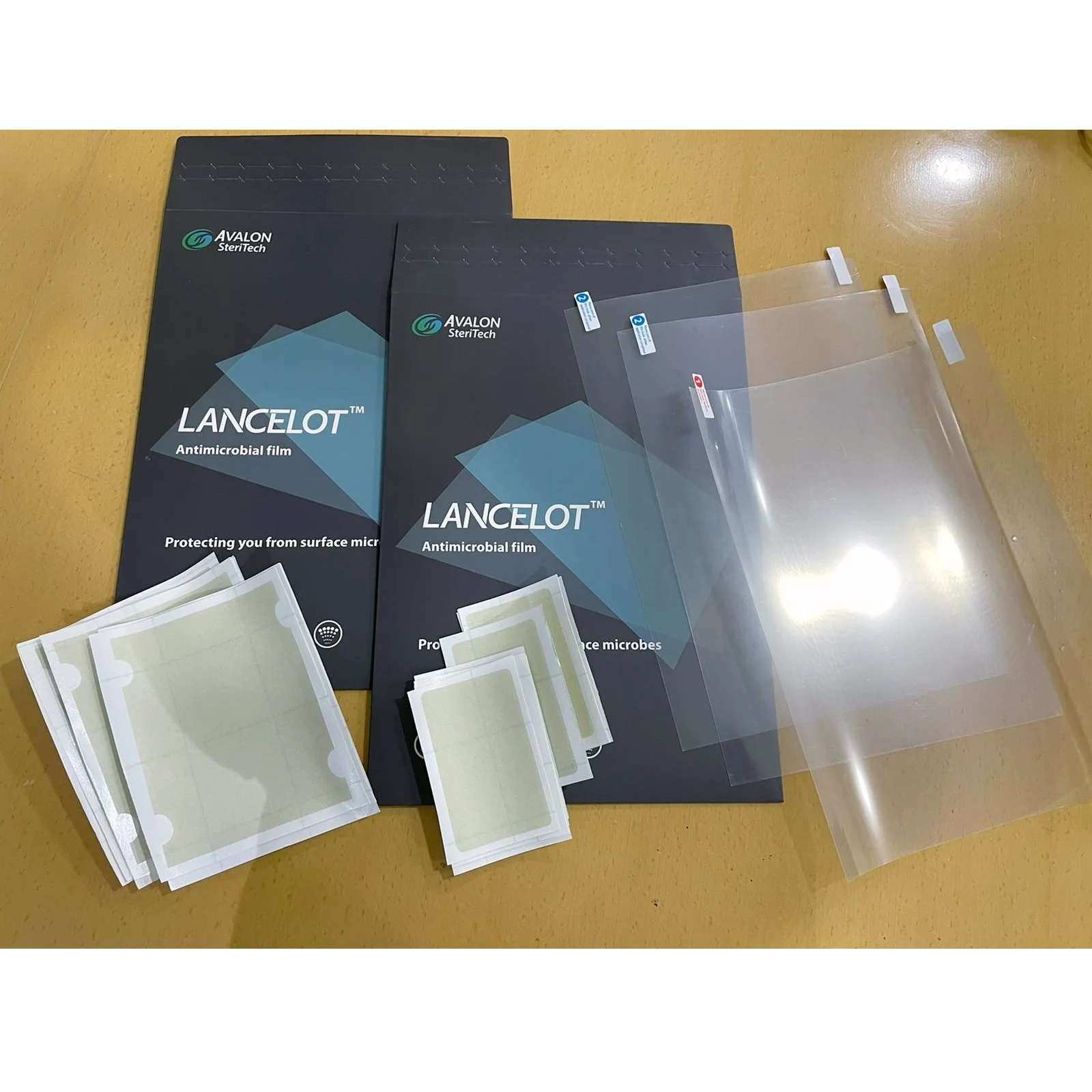 Metallized Film Soft Transparent Avalon Steritech Lancelot Anti-Microbial Film with Chlorine and Alcohol Based Disinfectants