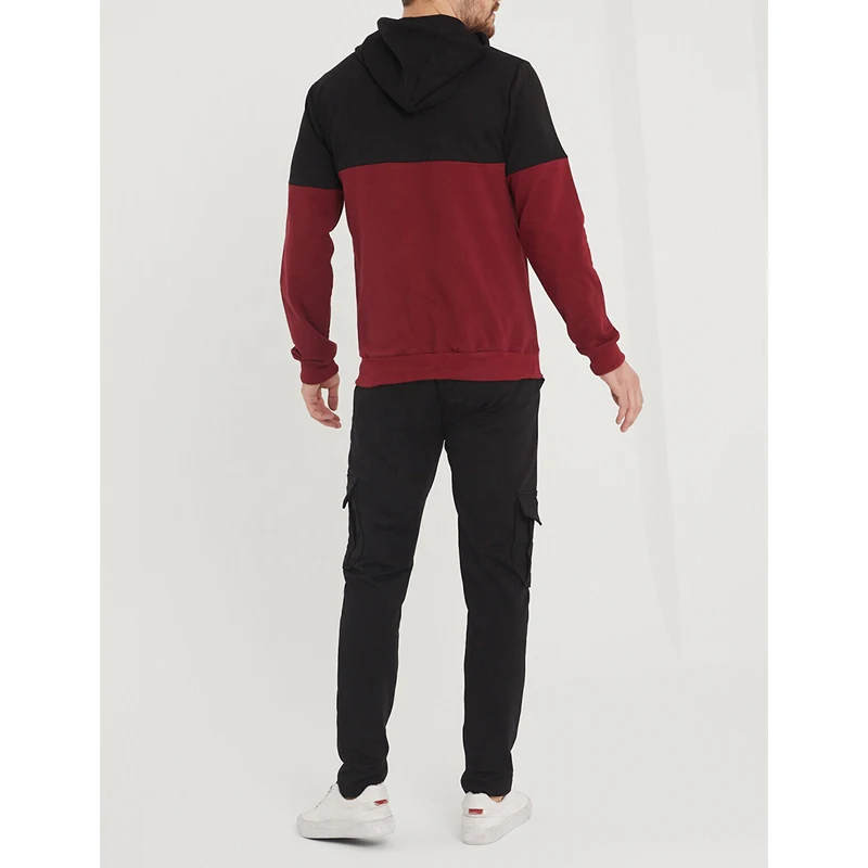 Wholesale OEM Service  navy Fitted Sweatsuit cheap Tracksuit Zipper Hooded Jogging Men Jogger Tracksuit for men