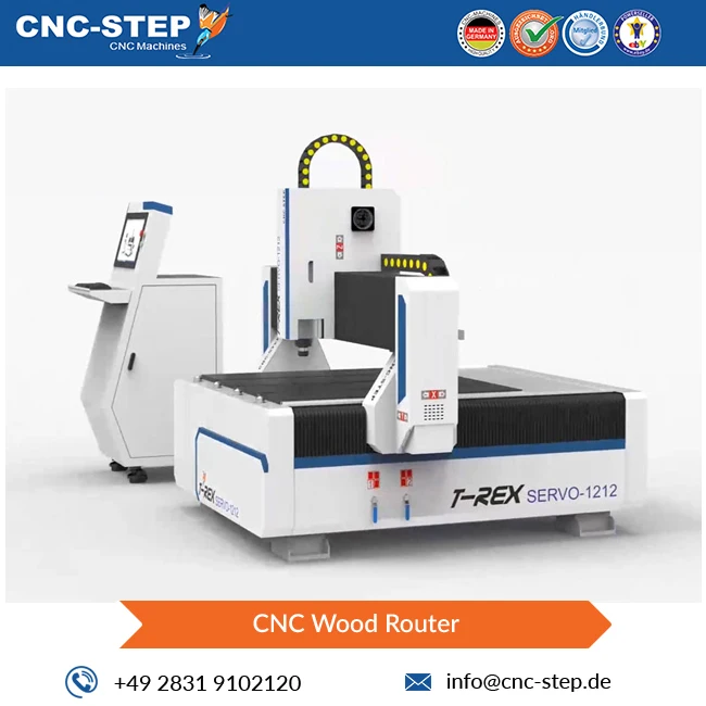 Экспорт высокой прочности T-Rex Servo-1212 сервомотор CNC деревообрабатывающий станок из Германии