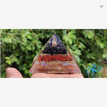 Изумрудный кварцевый ОРГОН Пирамида оргонит пирамида для коррекции Vaastu