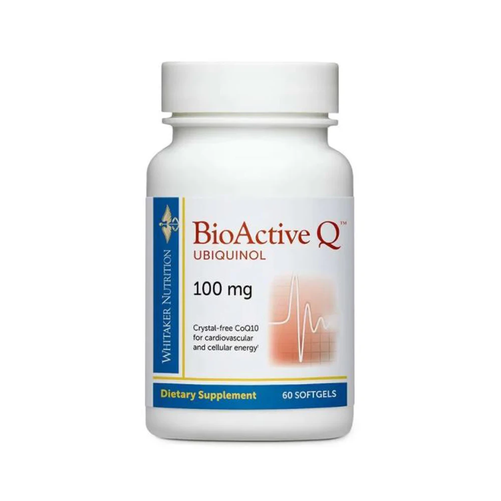Bioactive Q Ubiquinol 100 mg Delivers Clinically Validated Highly Bioavailable CoQ10 60 Day Supply