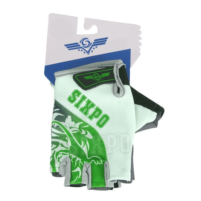 Sixpo Best Selling 2020 Cycling Gloves Green Bike Bicycle GEL Sports Half Finger Glove Shockproof Sports gloves
