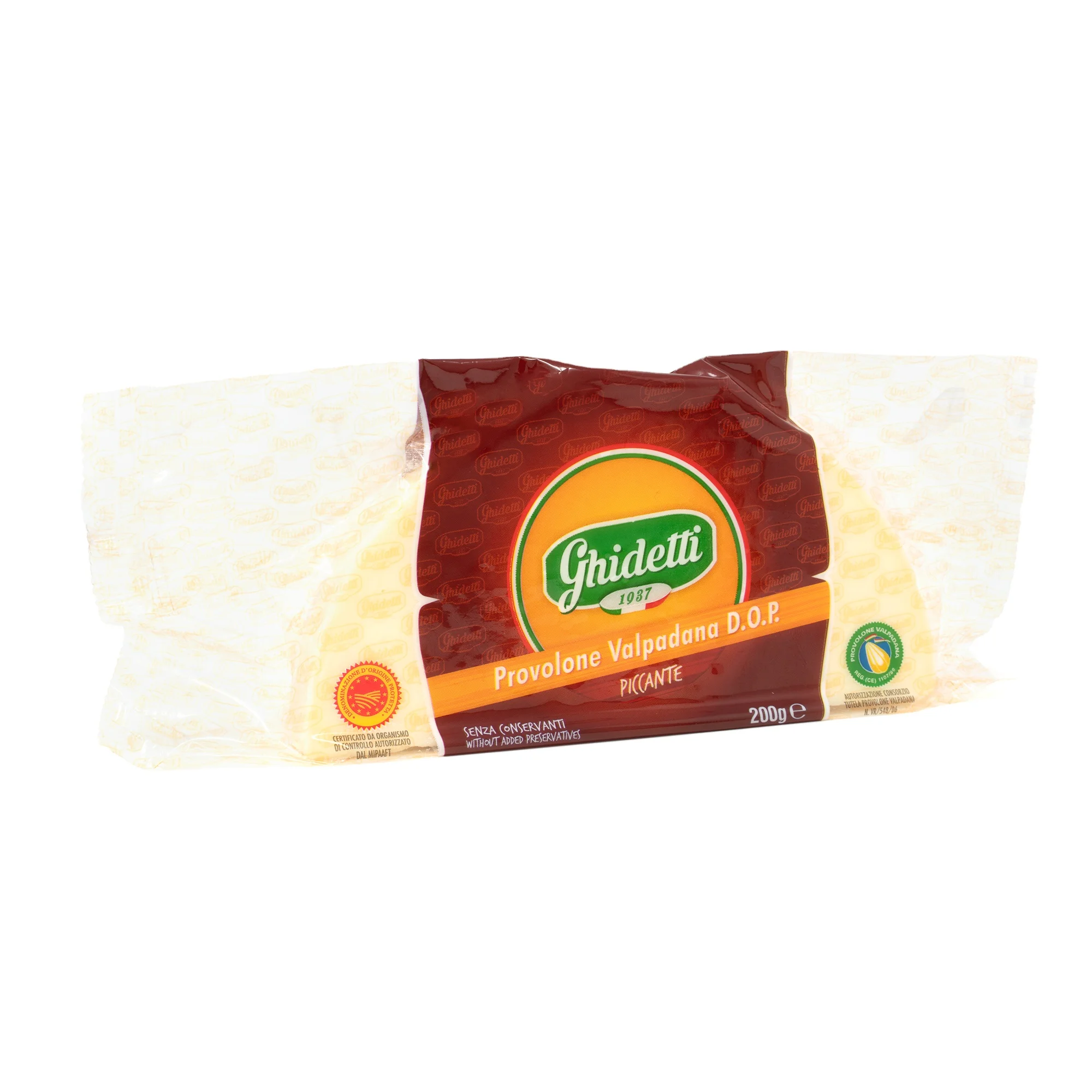 Gold Standard Italian Provolone Valpadana PDO Cheese Sharp Mezzaluna 200g Perfect for