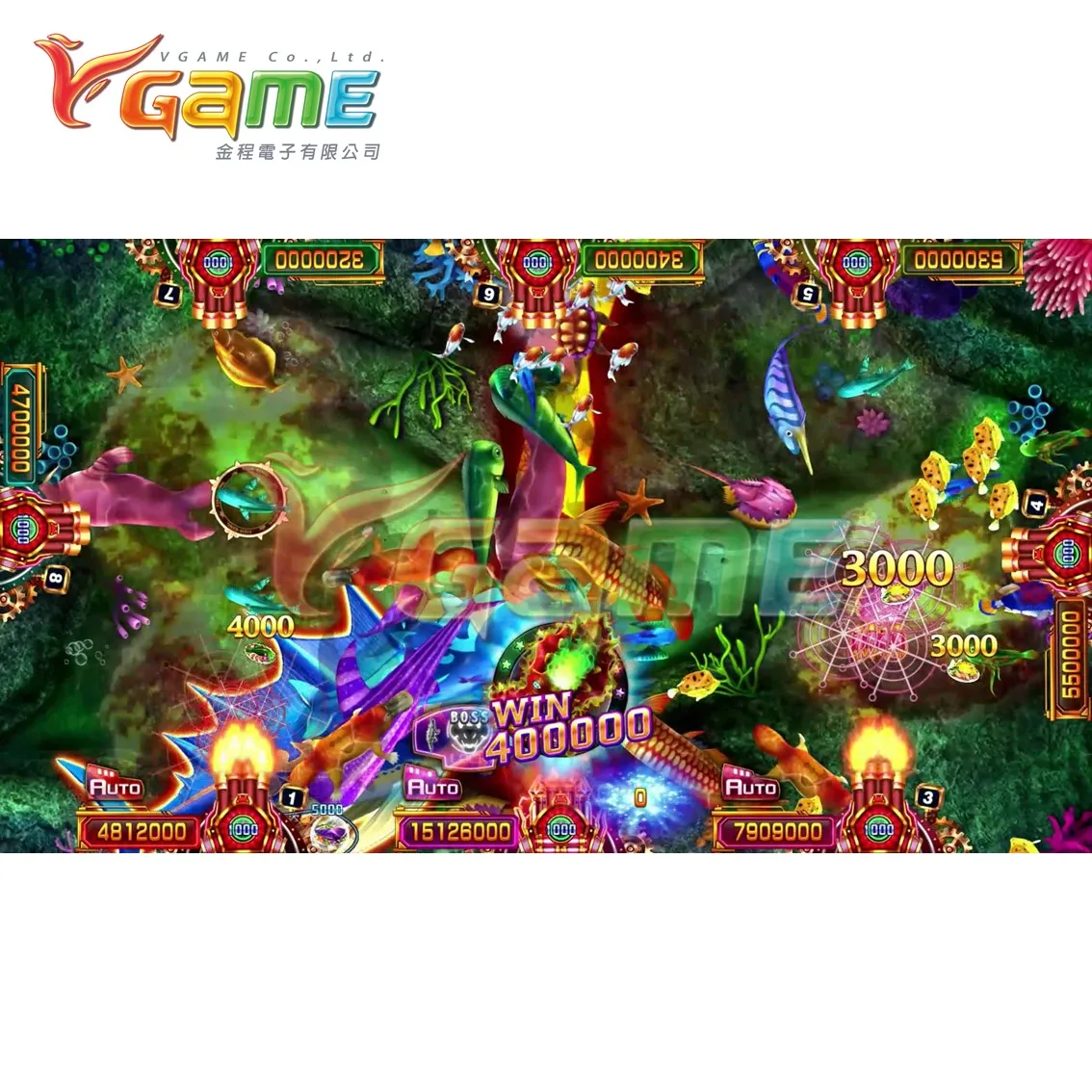VGAME, 10 игроков, видеоаркады, рыба, распродажа