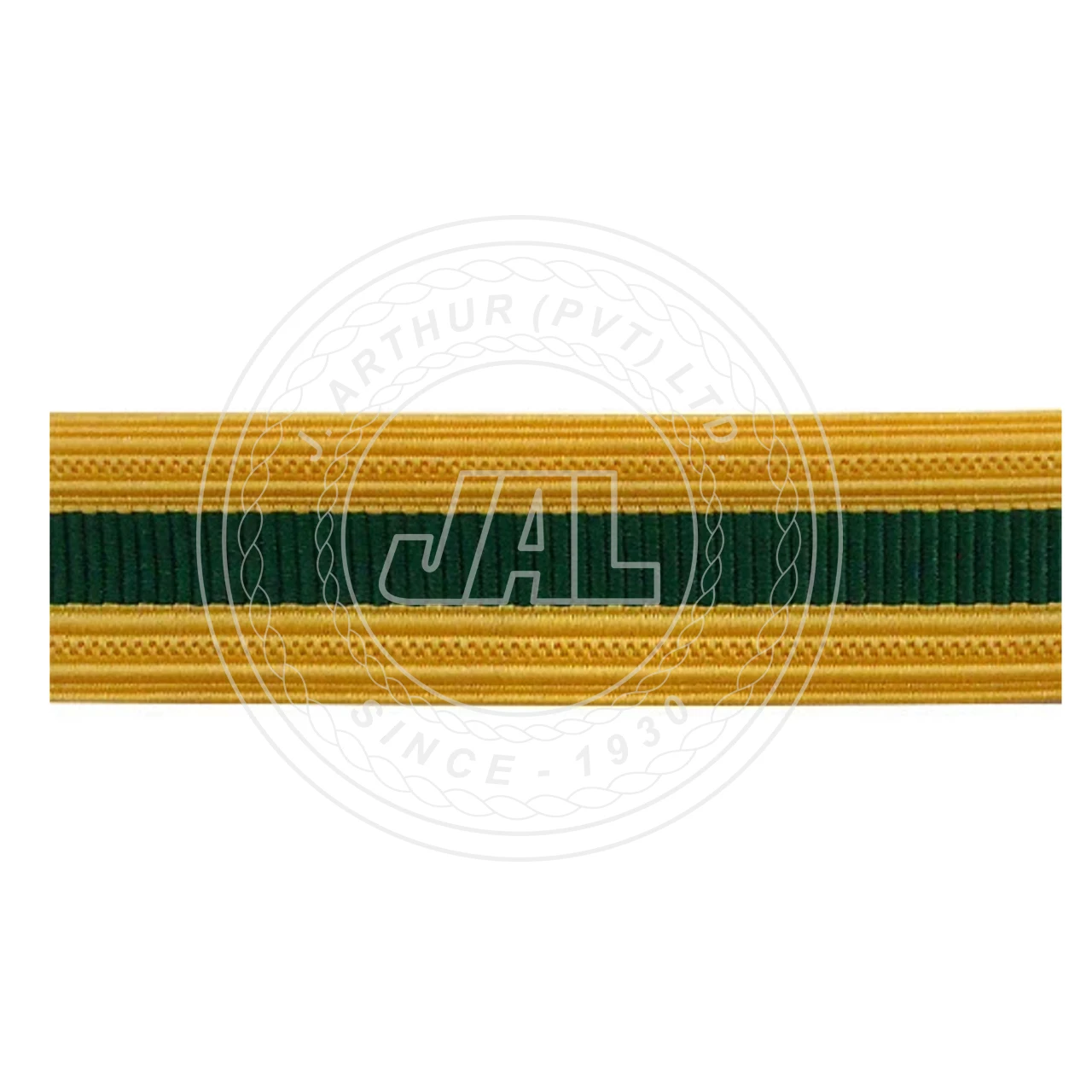 Special Forces Uniform Sleeve Braid - Gold and Green Bullion Embroidered