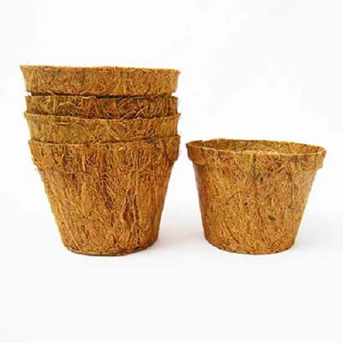 new design degradable round seeding Germination Coconut Coir Pots Coco Baskets for Plants
