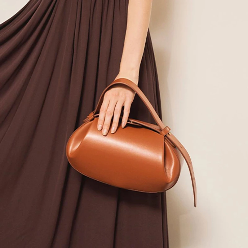 High quality clutch shoulder small round bag unique buyer bag luxury pu leather handbags for women