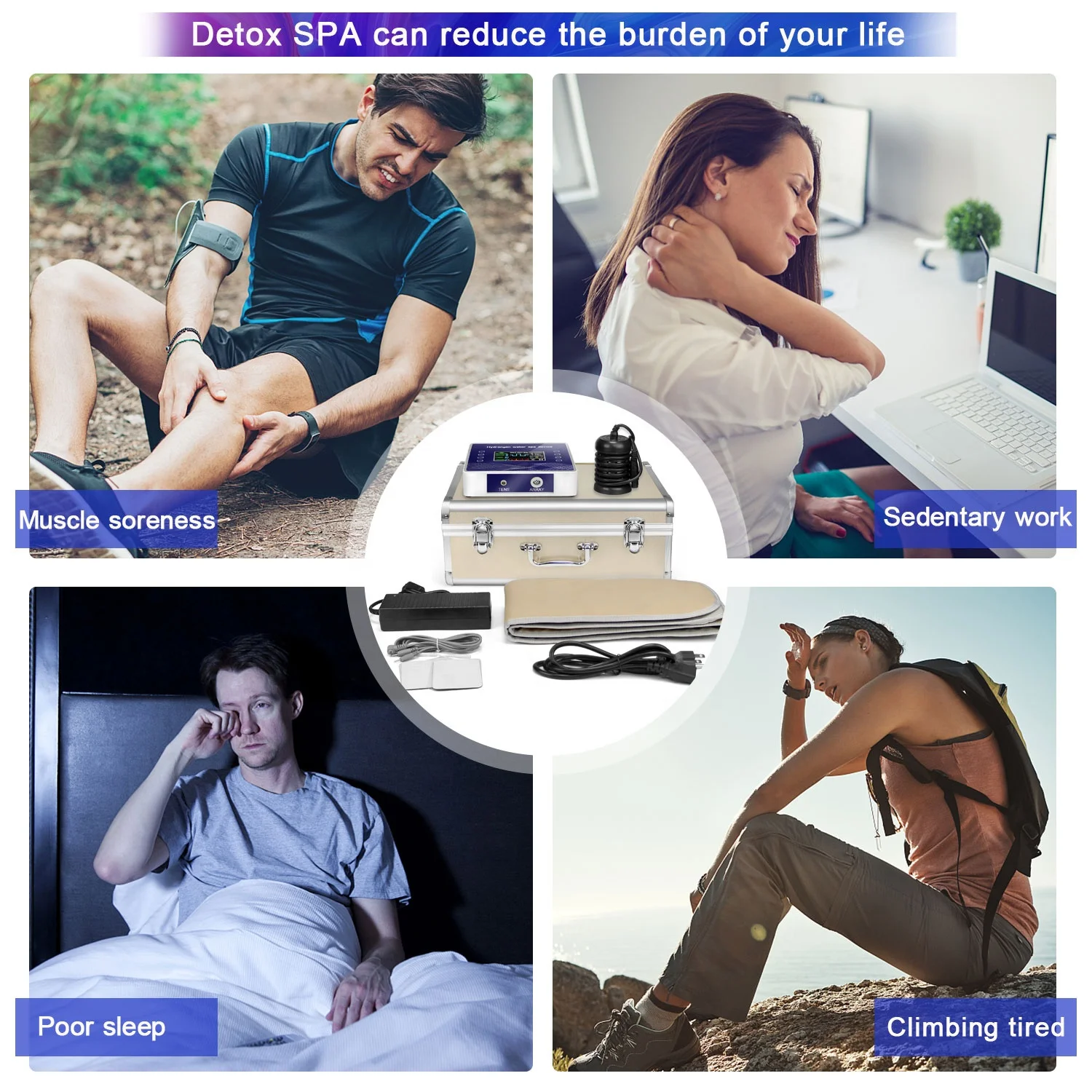 Factory Price Ion Cleanse Detox Foot Spa machine Ionic Foot Detox Spa