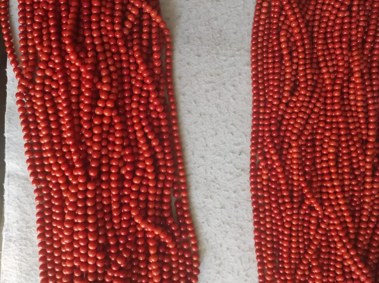 Loose Natural Italian Red Coral Round Beads from Mediterranean Sea all sizes available from 2mm to 12mm