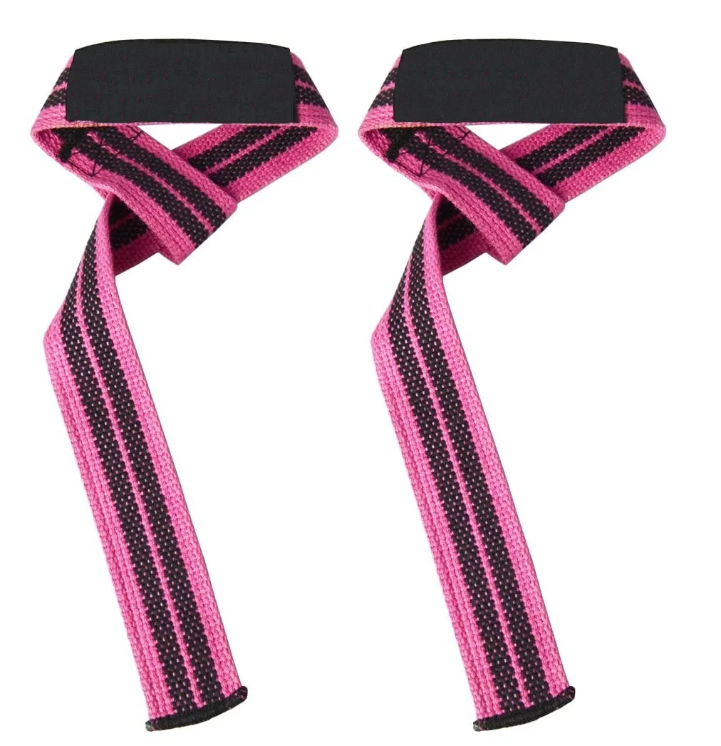 custom balance anti slip Straps fitness weightlifting wrist straps For Bodybuilding Powerlifting made by Cotton/Nylon