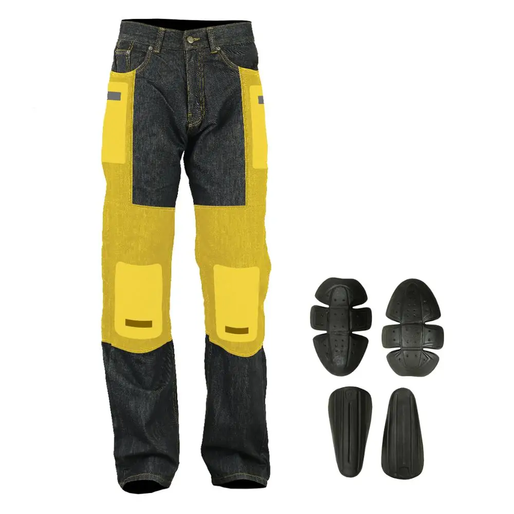 2-слойный многофункциональный для езды на мотоцикле джинсы с фирменными устойчивость к истиранию и порезов усиленный материал подкладки