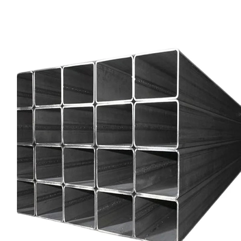 Квадратная труба из углеродистой стали, черная полая секция, углеродистая сталь Q235, квадратная металлическая труба