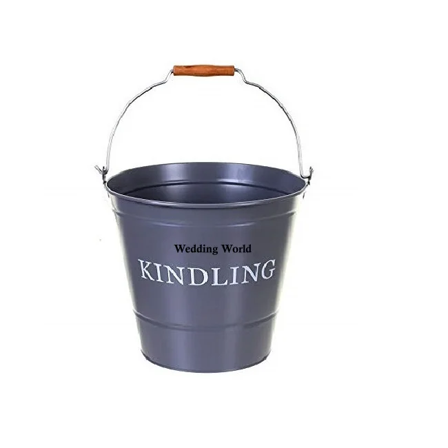 Metal Kindling Bucket Premium Quality Handmade Designer Coal Bucket Classic Stylish Wholesale New Metal Ash Bucket