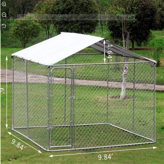 Anti-Rust Heavy Duty Dog Pen with Lockable Dog Gate and UV-Resistant