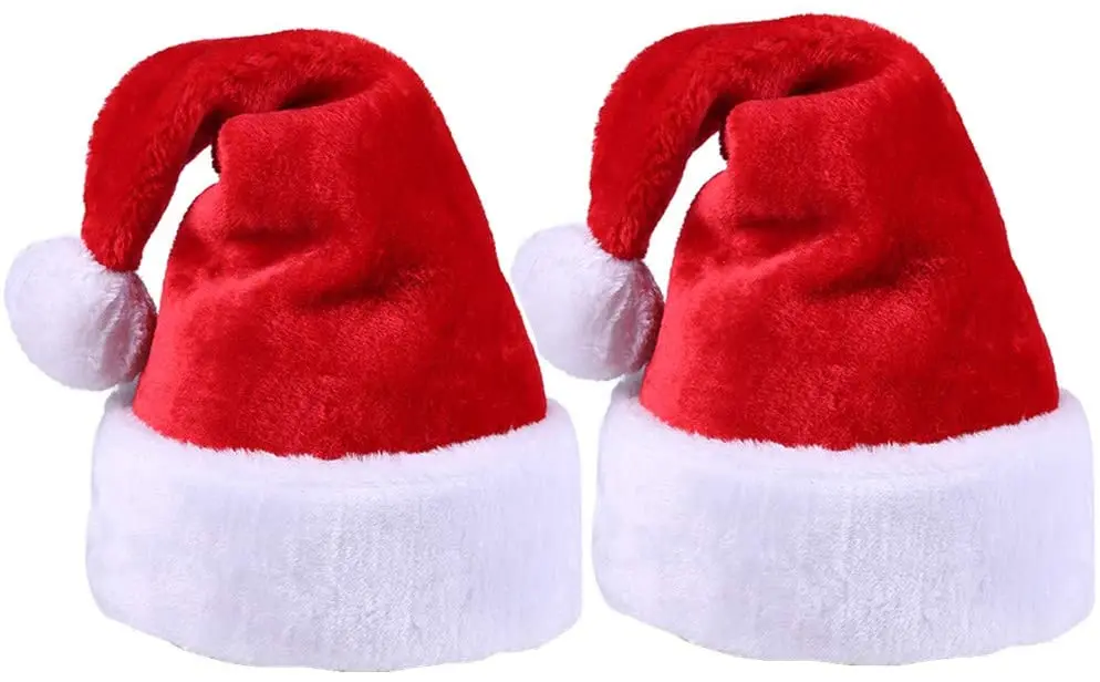 Christmas Red Hat  Luxury Thickened Short