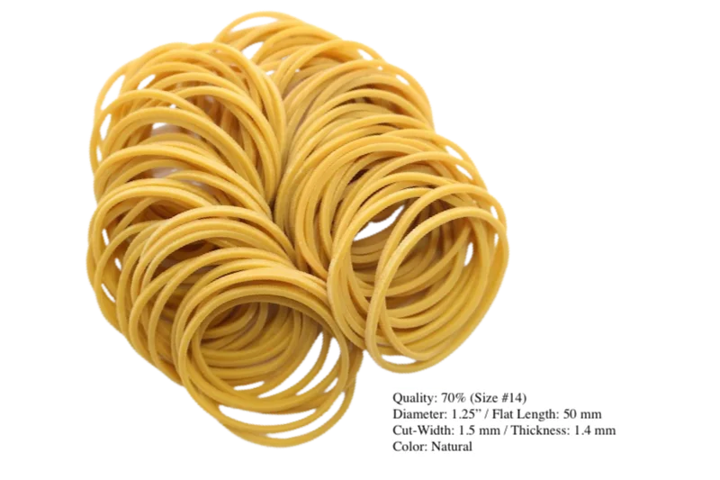 70% compound natural rubber band from Thailand