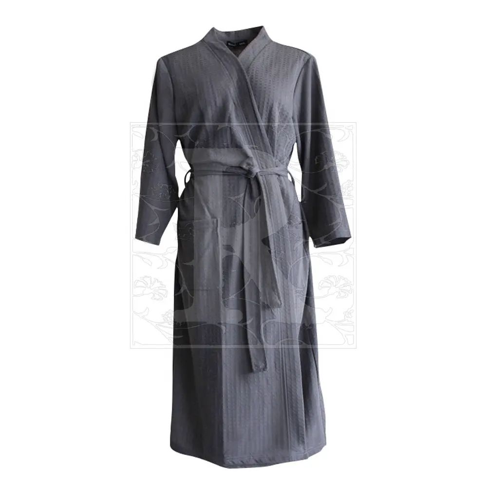 Night Dress for Men Luxury Hotel Waffle Terry Cotton Bathrobe in high quality suitable price made in Pakistan Top Quality