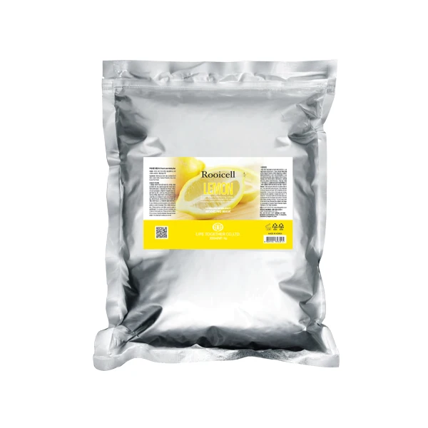 ISO GMP Korean Cosmetics   best natural blemish clearing whitening bleaching nourishing Lemon Facial Modelling mask 1kg
