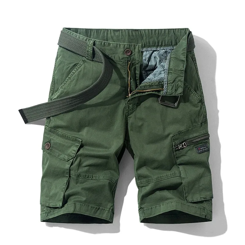 Summer Men Shorts Fashion Casual Military Uniforms Tactical Pants Cotton Jogging Sports Overalls Shorts Men Send Belt Cargo pant