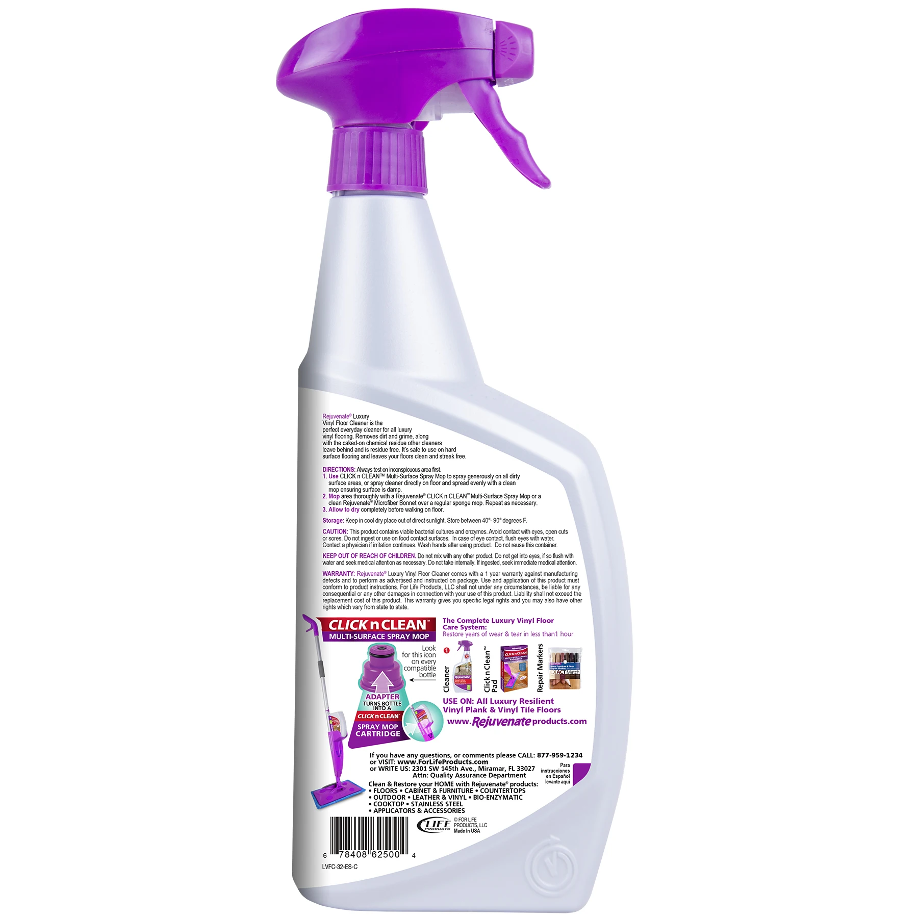 Cheap Price High Performance Leave No Dulling Film Residue Rejuvenate 32Oz Eliminate Toughest Dirt Luxury Vinyl Floor Cleaner