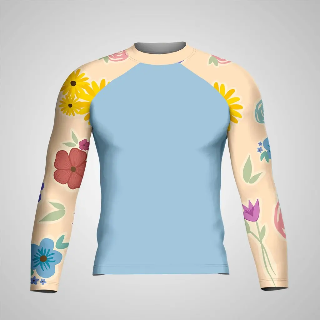  UPF 50 сублимационный принт Пользовательский логотип Топ гвардия Mma Bjj Surf Rashguard производители с длинным рукавом Oem топ +