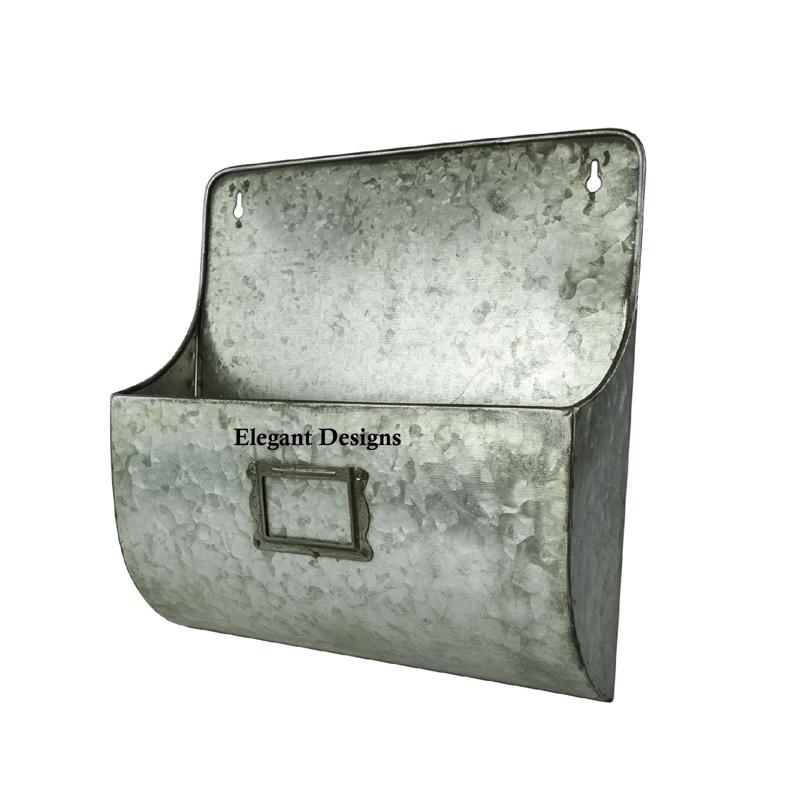 Creative Designer Latest Arrival  Iron Galvanized Planter Handmade Low Price Vintage Pocket Decorative Hot Sale Planter