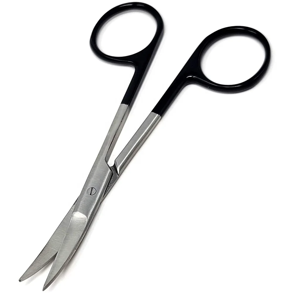 Профессиональные медицинские изогнутые хирургические ножницы из нержавеющей стали Iris Kelly, лабораторное оборудование