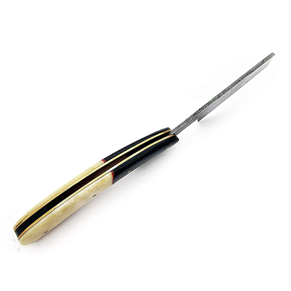 Hand Made Straight Razors Damascus Steel Blade Bone Handle Best Damascus Straight Razor