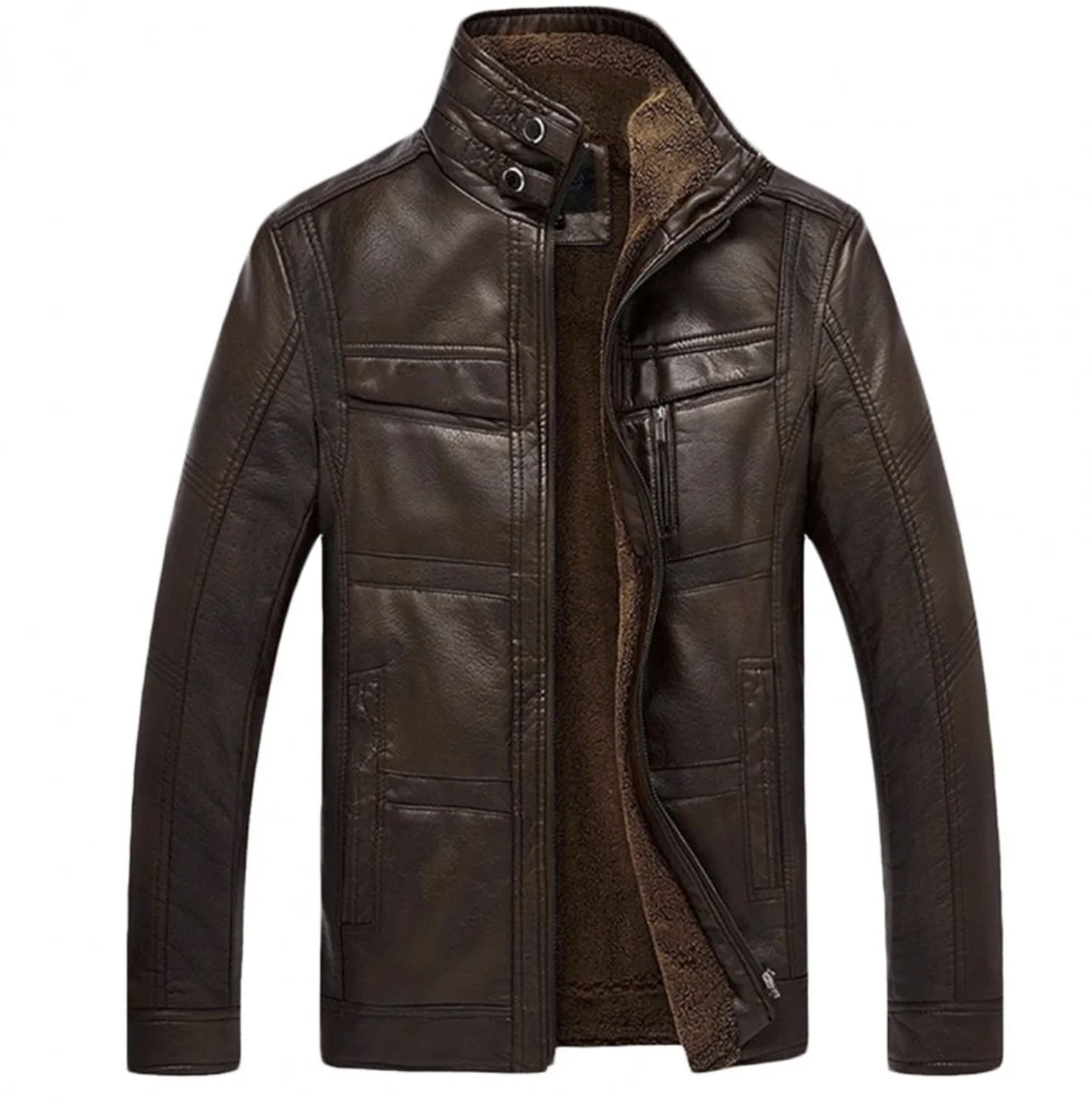 Leather Jacket for Men/women 100% Genuine Leather with Custom Sizes and Logo 10 Pieces Garments Instant Indus Uni-sex 0025 PVC