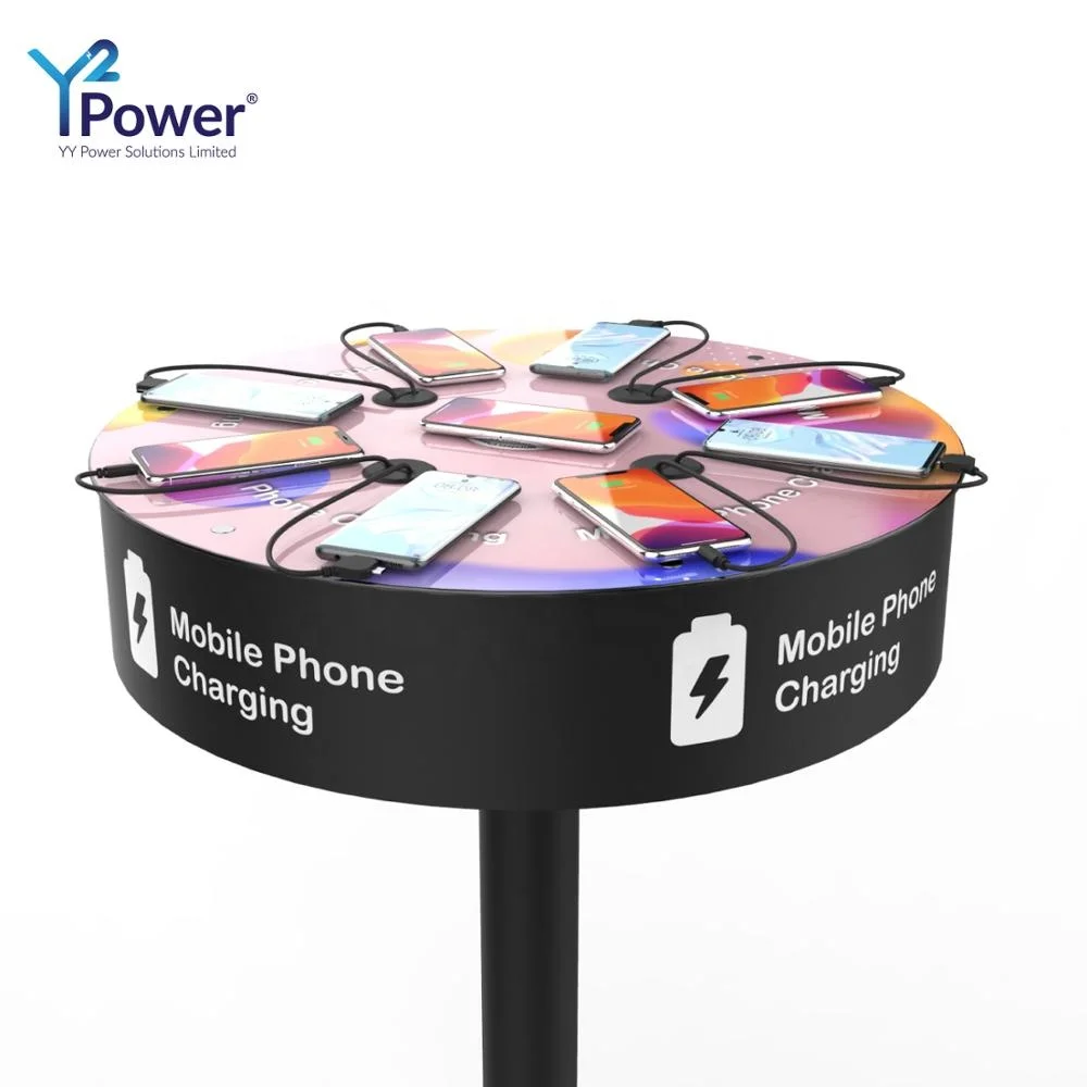 Y2 Power Classic Charging Table for bars, hospitality industry PT-T008-Y2 Steel wireless charge table for Restaurant Cafe
