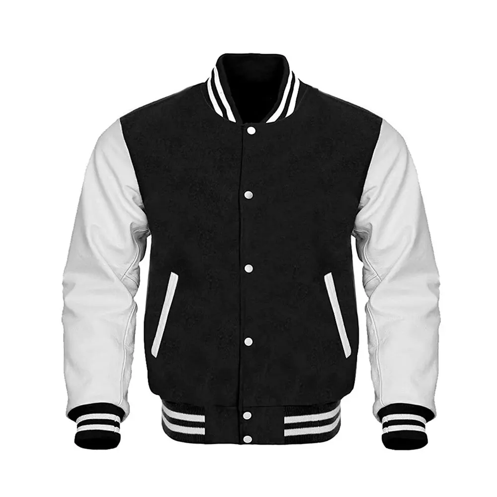 Letterman Versity Jacket  / Custom satin versity jackets / 100% polyester satin bomber jacket