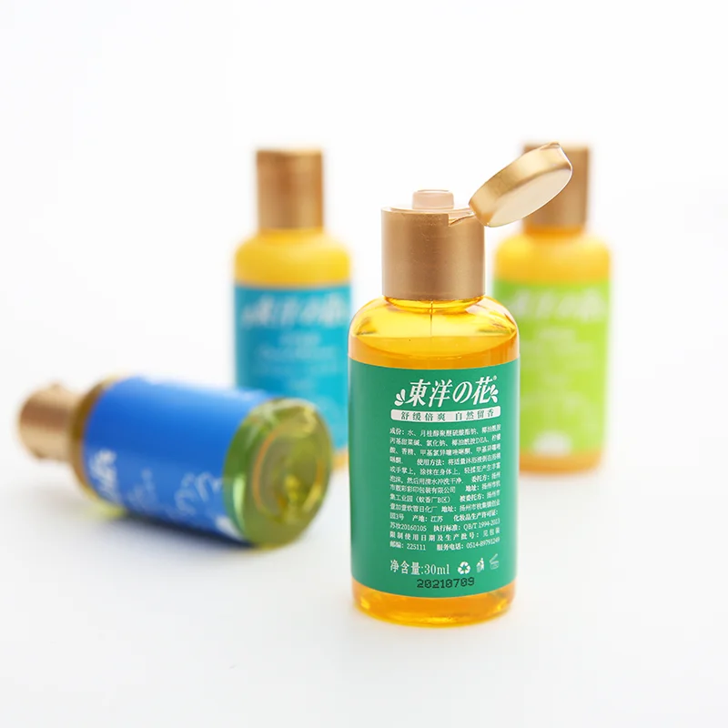 
new style 30ml oil disposable shampoo and bath lotion hair conditioner shower gel body cream travel suit for hotels in Bulk OEM 