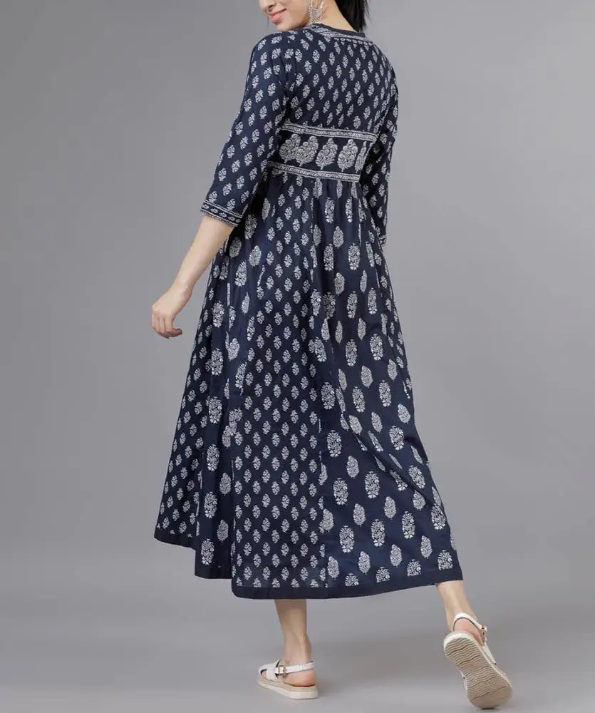 Wholesale Women Lady Fashion Western Style Print Dress