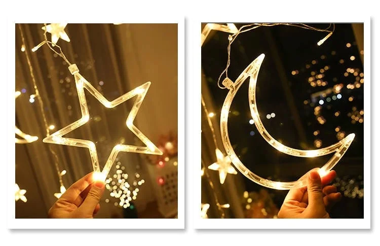 
decorative light for house hanging light led string curtain light 