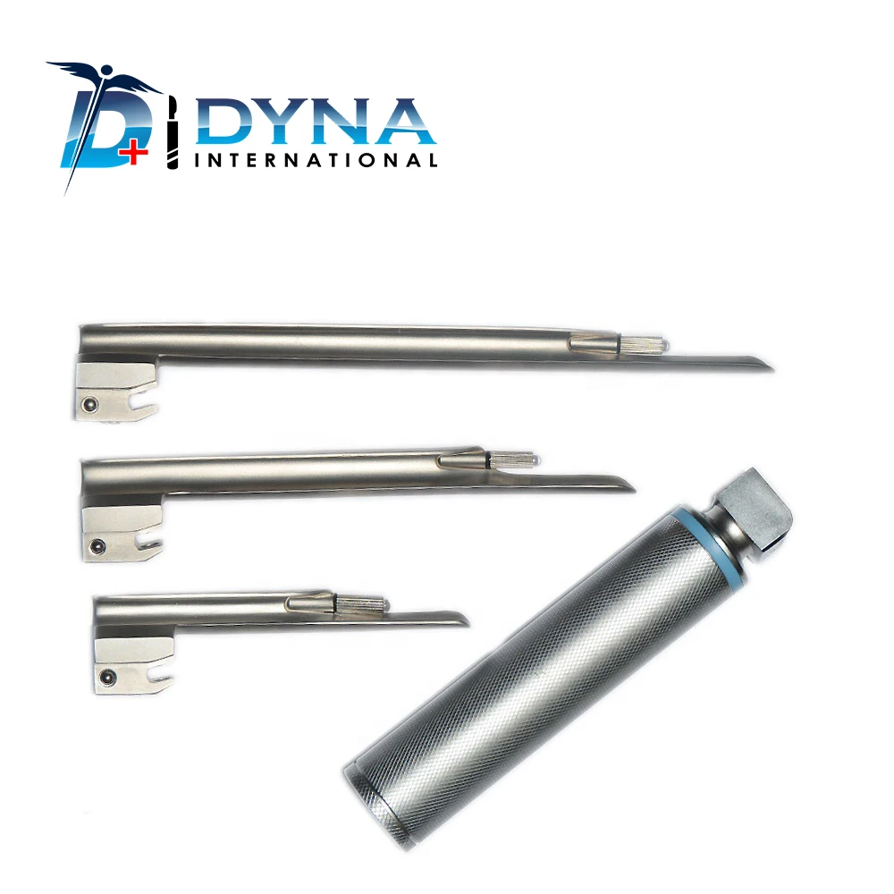 Miller Conventional Laryngoscope Set of 3 blades