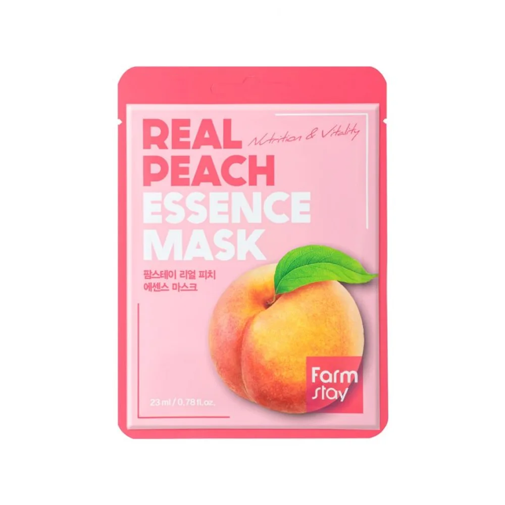 Фермерский реальные сути персика маска-Сделано в Корее Косметический-анти-старения анти-морщинки обладает отбеливающим эффектом лифт увлажняющий отбеливающий эффект