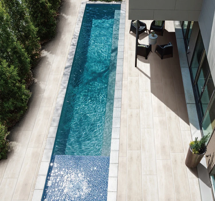 200x1200 2cm thick R11 wood porcelain outdoor floor tiles swimming pool deck tile garden floor