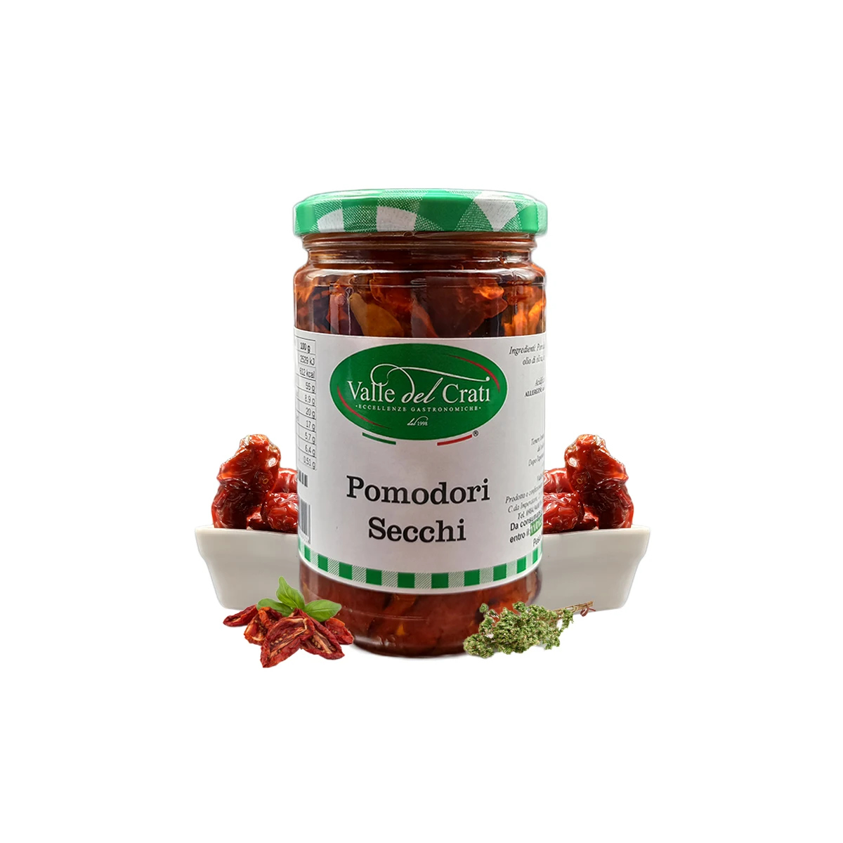Dried Tomatoes in Oil | Italian dried tomatoes in olive oil seasoned with spices | 290 gr