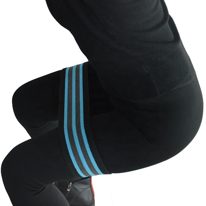 customized fabric deep squat fitness circle resistance band squat hip bands