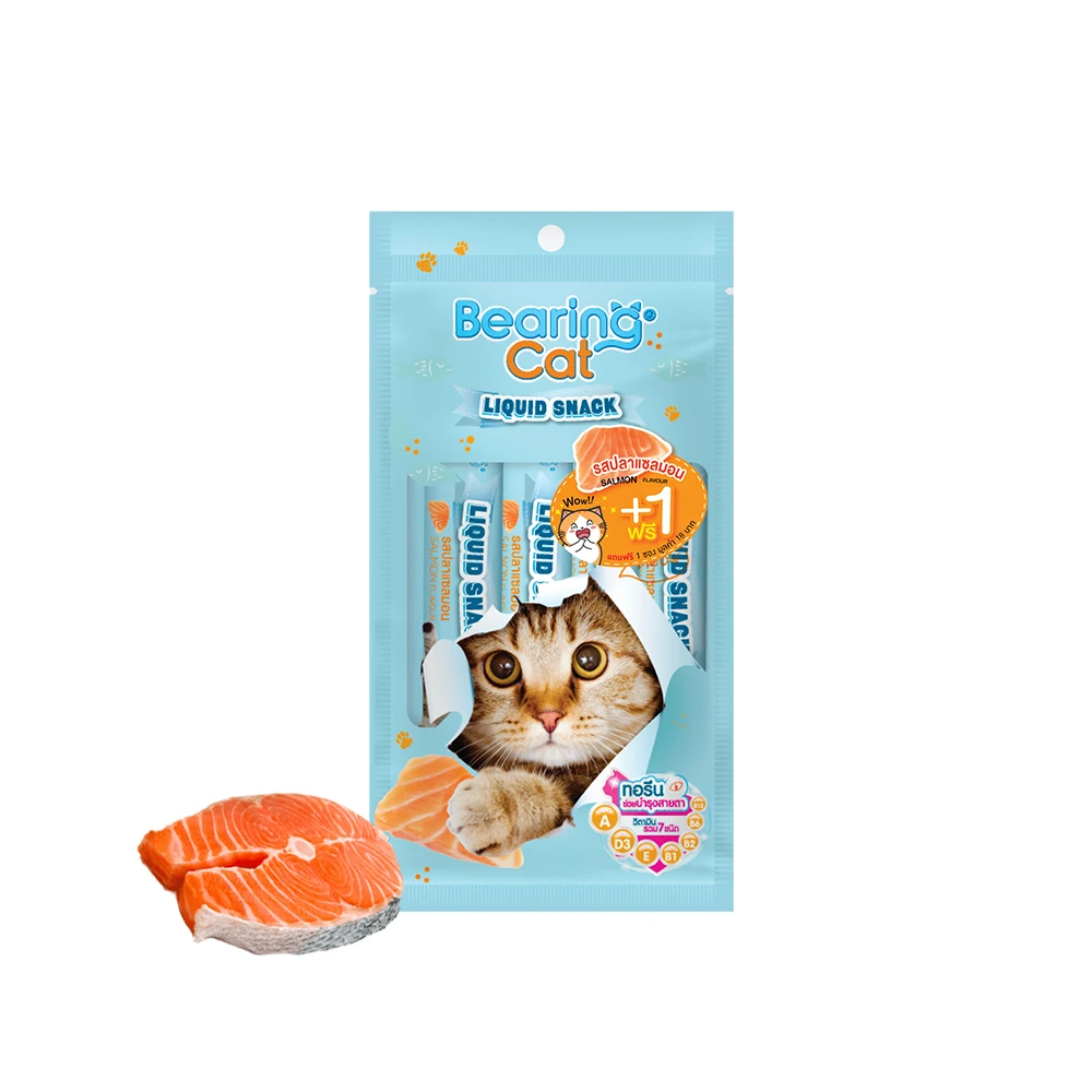 [Dist. Needed] No.1 Cat Snack Bearing Cat Liquid Snack Seafood Lobster Flavor Made of Natural Ingredient 15g per Sachet