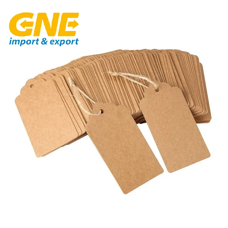 Коричневая крафт-бумага сделанная в Вьетнаме подвесная этикетка Экологически чистая переработанная горячая Распродажа 2021